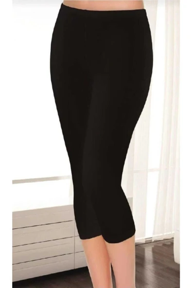 Tutku Elit Kadın Modal Likralı Kapri Tayt 2102 - 6 Adet   Beyaz 2XL - Resim 4