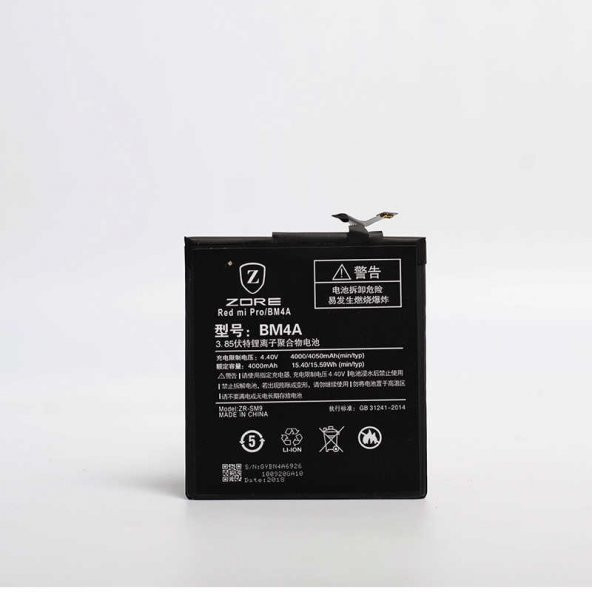 Xiaomi Redmi Pro  Tam Orjinal Batarya