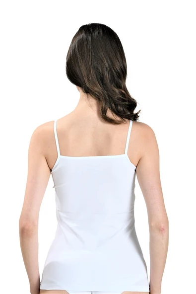 Jiber Kadın İp Askılı Likralı Atlet 503 - 9 Adet  Siyah 2XL - Resim 6