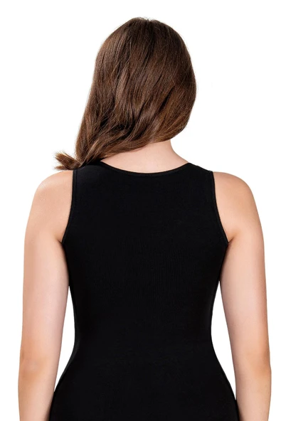 Jiber Kadın Likralı Geniş Askılı Atlet 549 - 9 Adet  Beyaz 2XL - Resim 5