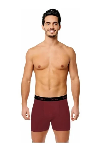 Tutku Erkek Likralı Sporcu  Boxer 0400 - 12 Adet  XL Lacivert - Resim 4