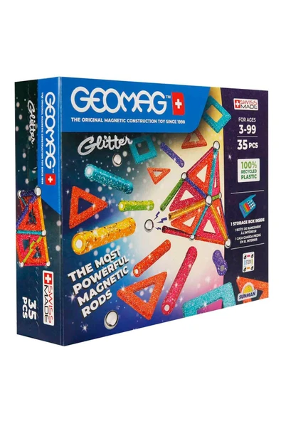 Hayallerine şekil ver! Geomag Glitter Manyetik Zeka Oyunu - 2