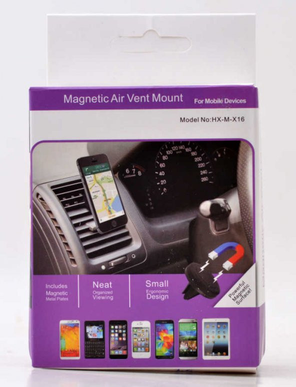 Magnetic Air Vent Mount X16 Petek Araç Telefon Tutucu Universal