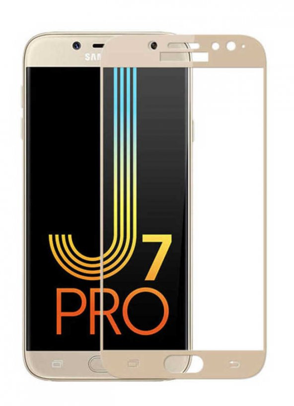 Galaxy J730 Pro  Kenarları Kırılmaya Dayanıklı Cam Ekran Koruyucu - 2