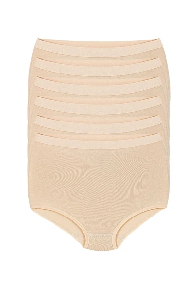 Yıldız Kadın Modal Yüksek Bel Silikonlu Likralı Toparlayıcı Külot 4200 - 12 Adet  Siyah M - Resim 8