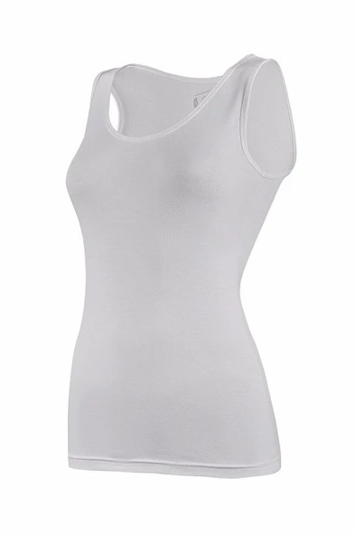 Yıldız Bayan Likralı Geniş Askılı Atlet Renk Seçenekli  Siyah 2XL - Resim 2