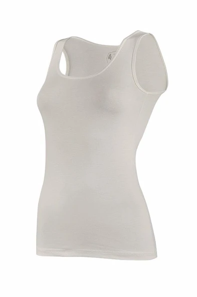 Yıldız Bayan Likralı Geniş Askılı Atlet Renk Seçenekli  Siyah 2XL - Resim 4