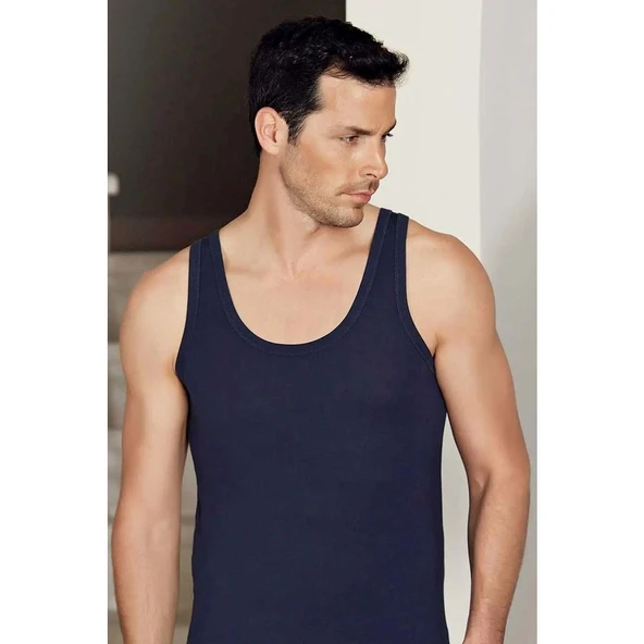 Yıldız Erkek Modal Atlet Renkli  Gri 2XL - Resim 4