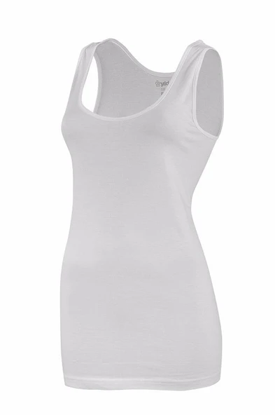 Yıldız Bayan Süper İnce Geniş Askılı Büyük Beden Atlet  Siyah 2XL - Resim 2