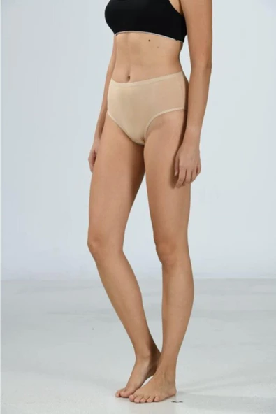 Jiber Kadın Bato Bikini Külot 652 - 6 Adet  Gri S - Resim 7