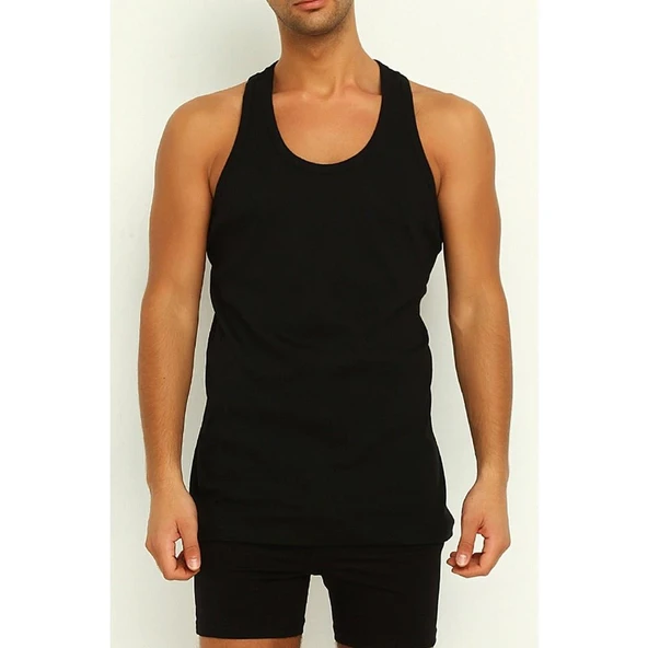 Yıldız 375-376-377 Erkek Likralı Rambo Atlet  Gri 2XL - Resim 5