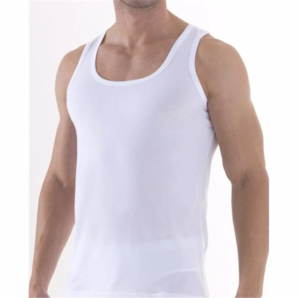 3'Lü Yıldız 120 - 121 Süper İnce Yazlık Erkek Atlet  Siyah S - Resim 4