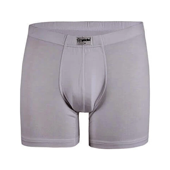 Yıldız 320-321-322-323 Erkek Bambu Likralı Boxer- 1 Adet  Beyaz 2XL - Resim 2