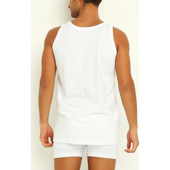 Yıldız 370-371-372 Erkek Likralı Atlet 2'Li   Siyah 3XL - Resim 5