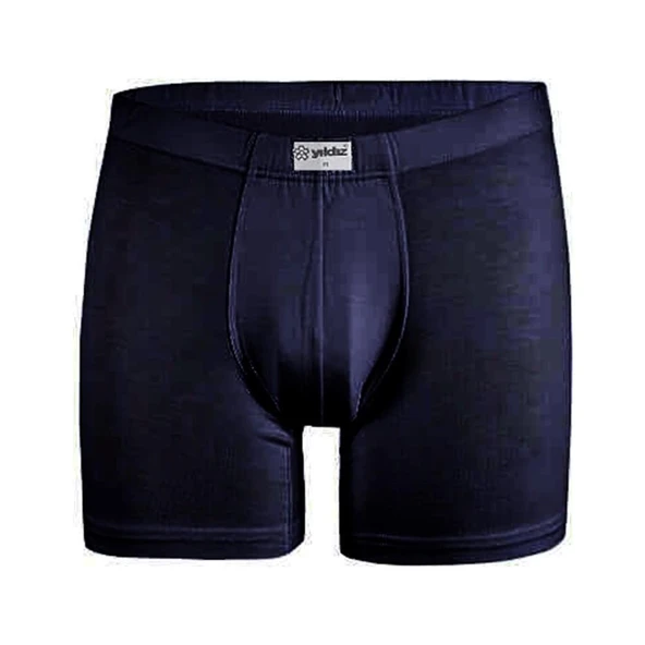 Yıldız 320-321-322-323 Erkek Bambu Likralı Boxer- 1 Adet  L Gri - Resim 3