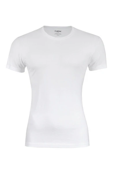 Yıldız Erkek Sıfır Yaka Lycralı T-shirt Fanila 3'Lü Paket -90-91-92  L Gri - Resim 2