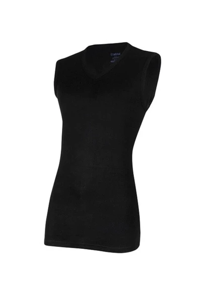 Yıldız 123-124 Erkek V Yaka Süper İnce Sıfır Kol Atlet  Beyaz L - Resim 3