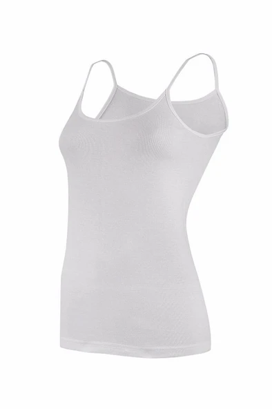 Yıldız Kadın Ribana Biyeli İp Askılı Atlet 3'Lü Paket - 2026-2043-2047  XL Ten - Resim 6