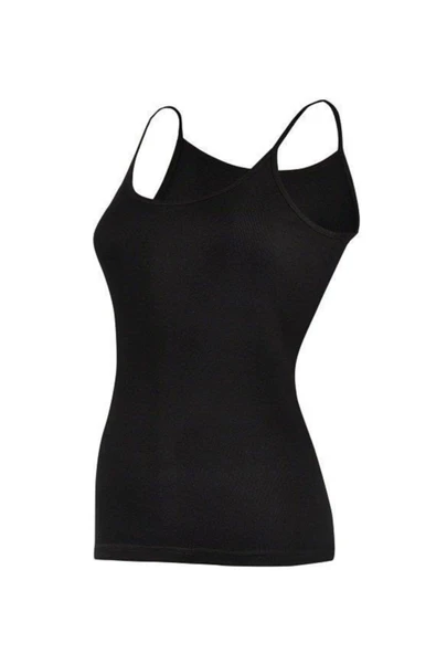 Yıldız Kadın Ribana Biyeli İp Askılı Atlet 3'Lü Paket - 2026-2043-2047  XL Ten - Resim 3