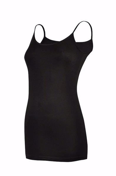 Yıldız Kadın İp Askılı Likralı Uzun Atlet 3'Lü Paket - 2265-2266  Beyaz XL - Resim 6