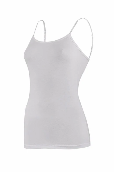 Yıldız Kadın Modal Ayarlanabilen Askılı Atlet 3'Lü Paket - 2185-2186-2187  Ekru S - Resim 3