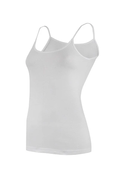 Yıldız Kadın Ribana Biyeli İp Askılı Atlet 3'Lü Paket - 2026-2043-2047  M Ten - Resim 2