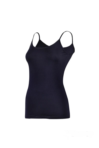 Yıldız Kadın Likralı İp Askılı Atlet 3'Lü Paket -2169-2170-2171-2172-2173-2174  Ekru 2XL - Resim 6