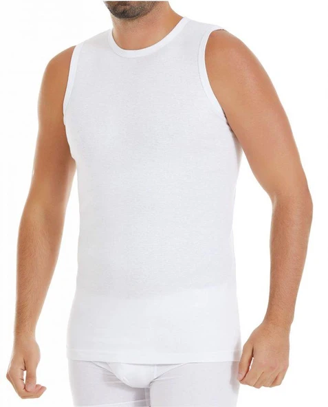 Yıldız Erkek Ribana Sıfır Kol Fanila Atlet - 3 Adet  XL Gri - Resim 2