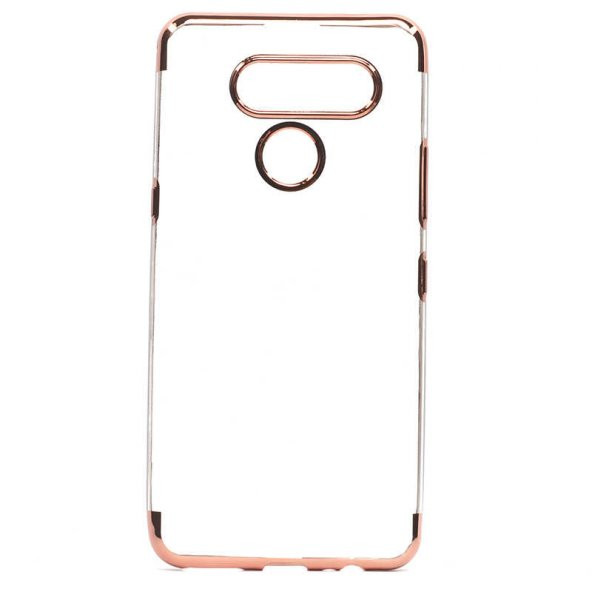 LG K50S Kılıf  Dört Köşeli Lazer Silikon - 3