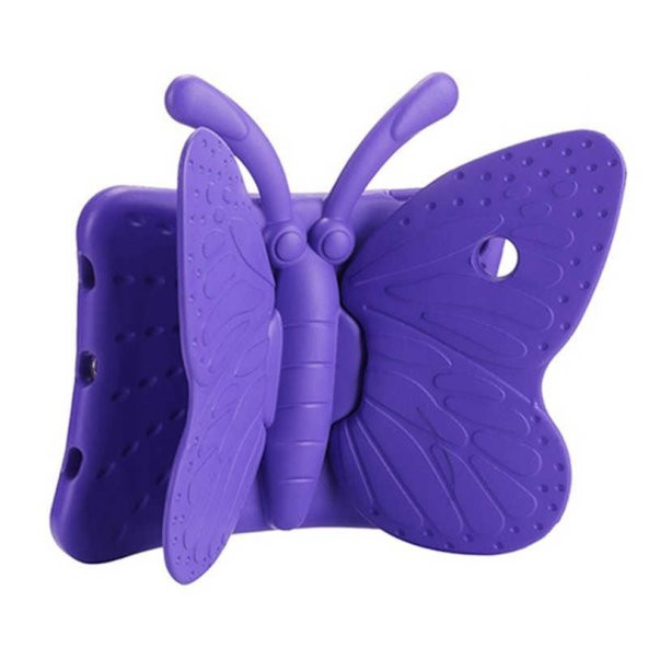 Apple iPad Mini 2 3  Butterfly Çocuklar İçin Kelebek Figür Standlı Tablet Kılıf - 4