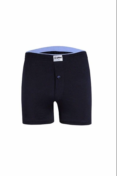 Yıldız Erkek Pamuklu Havlubel Düğmeli Boxer 43 - 3 Adet  XL Füme - Resim 4