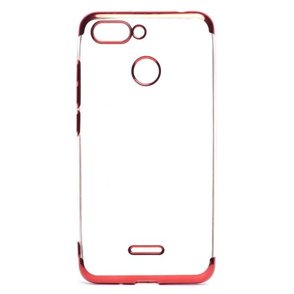 Xiaomi Redmi 6 Kılıf  Dört Köşeli Lazer Silikon - 2