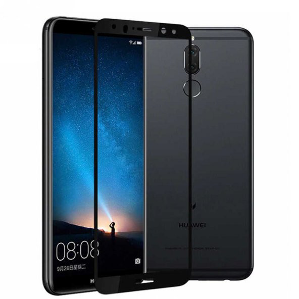 Huawei Mate 10 Lite  Kenarları Kırılmaya Dayanıklı Cam Ekran Koruyucu