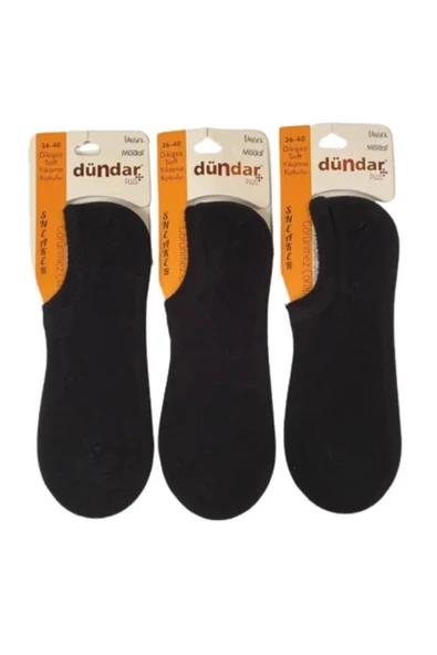 Dündar Kadın Modal Plus Pastel Renk Sneaker Çorap 6876 - 6 Adet  Karışık Renk 36-40 - Resim 6