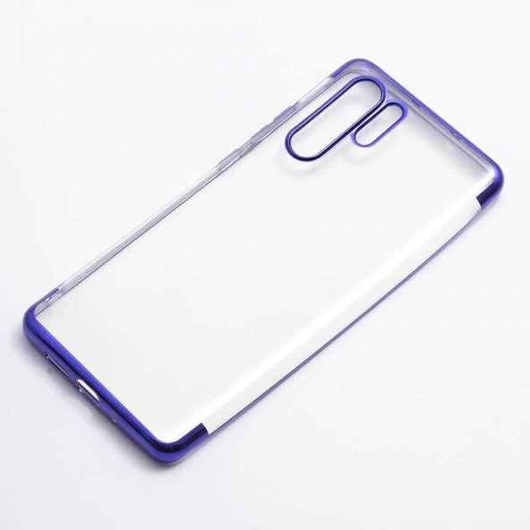 Huawei P30 Pro Kılıf  Dört Köşeli Lazer Silikon - 2