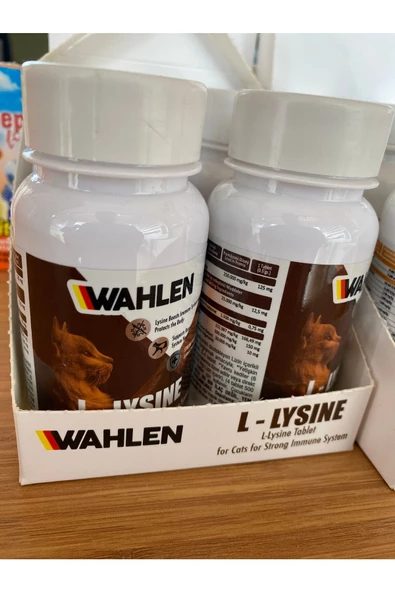 Wahlen L-Lysine  Kediler İçin Bağışıklık Sistemi Güçlendirici 90 Tablet