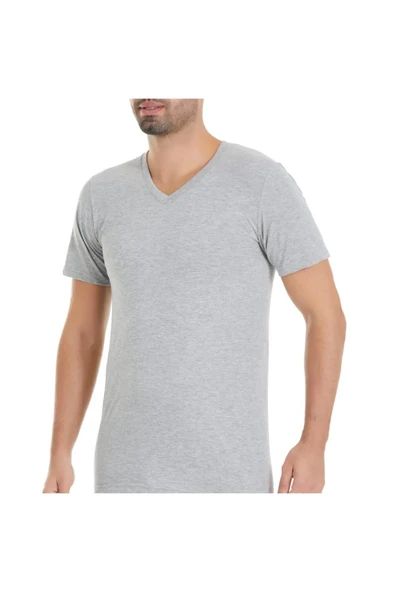 Yıldız Erkek Süprem V Yaka Fanila Atlet 23/54 - 6 Adet  Beyaz 2XL - Resim 5