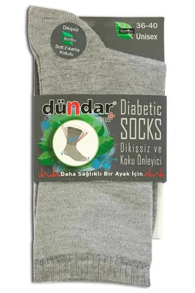 Dündar Kadın Bambu Plus Diyabetik Çorap - 12 Adet   Siyah 36-40 - Resim 6