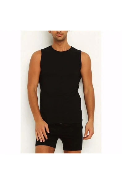 Yıldız Erkek Modal Sıfır Kol Atlet 75/76 - 6 Adet  Beyaz 2XL - Resim 6