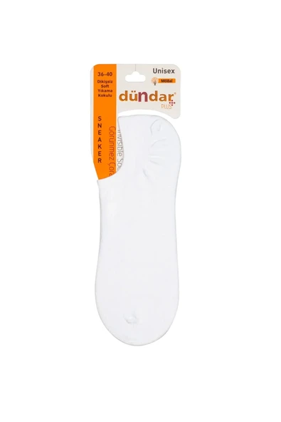 Dündar Kadın Modal Plus Pastel Renk Sneaker Çorap 6876 - 12 Adet  Karışık Renk 36-40 - Resim 3