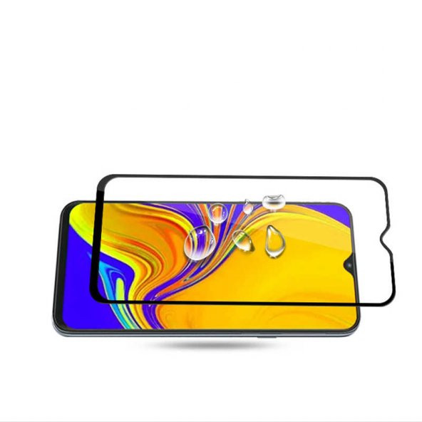 Galaxy A50  Kenarları Kırılmaya Dayanıklı Cam Ekran Koruyucu