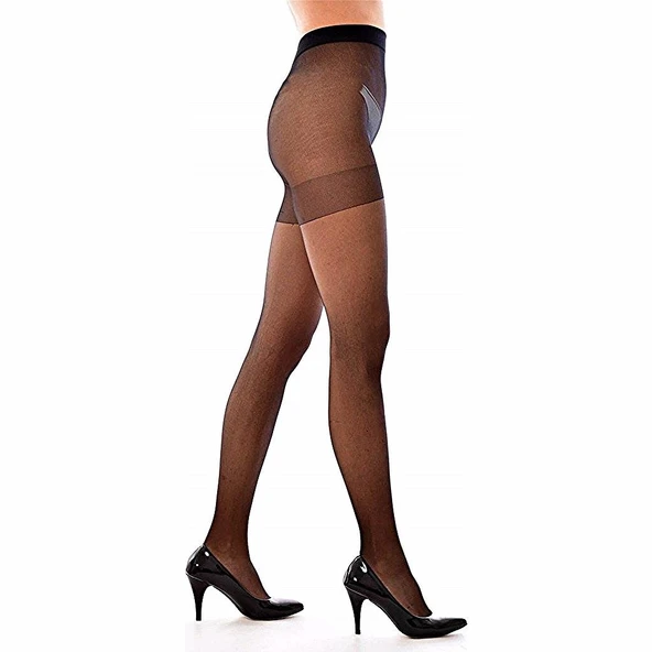 12 ADET PENTİ SÜPER KÜLOTLU ÇORAP 15 DEN MAT İNCE  XL Bronz - Resim 7