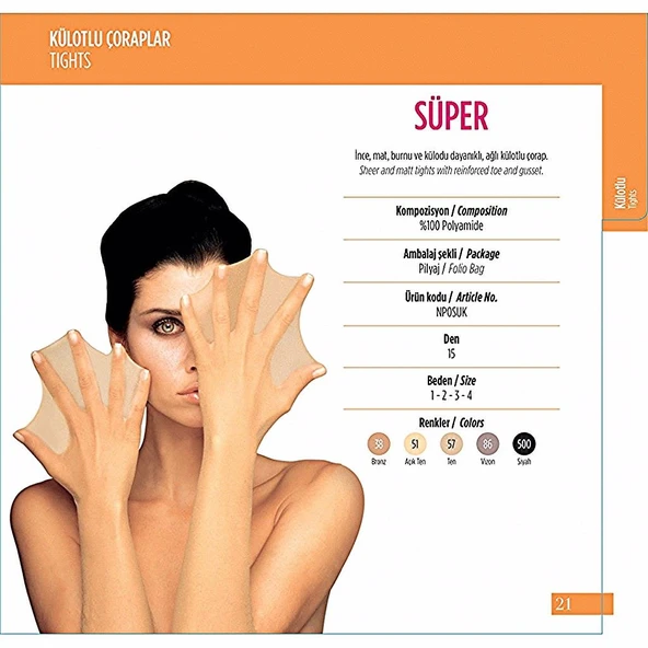 12 ADET PENTİ SÜPER KÜLOTLU ÇORAP 15 DEN MAT İNCE  XL Siyah - Resim 2