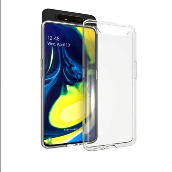 Galaxy A80 Kılıf  Süper Silikon