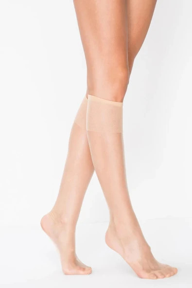 Penti Kadın Fit İnce Parlak Diz Altı 15 Den Pantolon Çorabı PLP500 - 6 Adet  Standart Ten ürün görseli