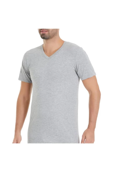 Yıldız Erkek Süprem V Yaka Fanila Atlet 23/54 - 1 Adet  Gri 2XL ürün görseli