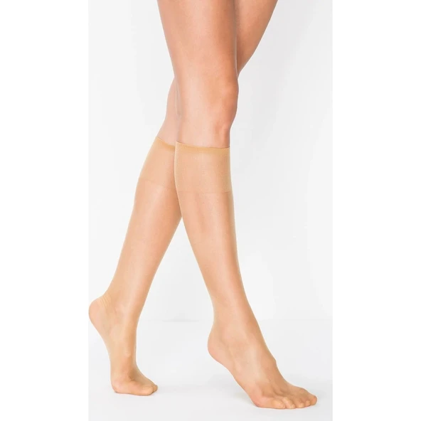 6 ADET PENTİ SÜPER İNCE 15'DEN MAT PANTOLON ÇORABI DİZ ALTI  Standart Ten - Resim 2