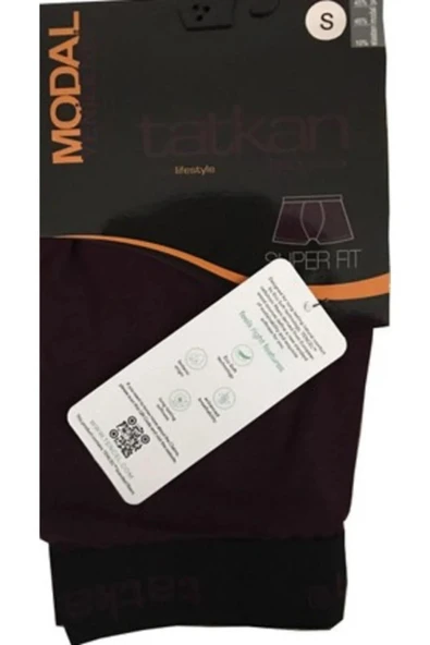 Tatkan Erkek Modal Penye Boxer - 6 Adet  M Yeşil - Resim 2