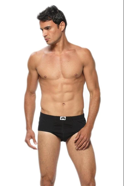 Gümüş Erkek Pamuklu Slip Külot 3006 - 12 Adet  Beyaz 4XL - Resim 4