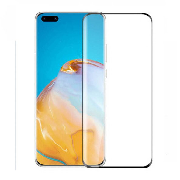 Huawei P40  Kenarları Kırılmaya Dayanıklı Cam Ekran Koruyucu